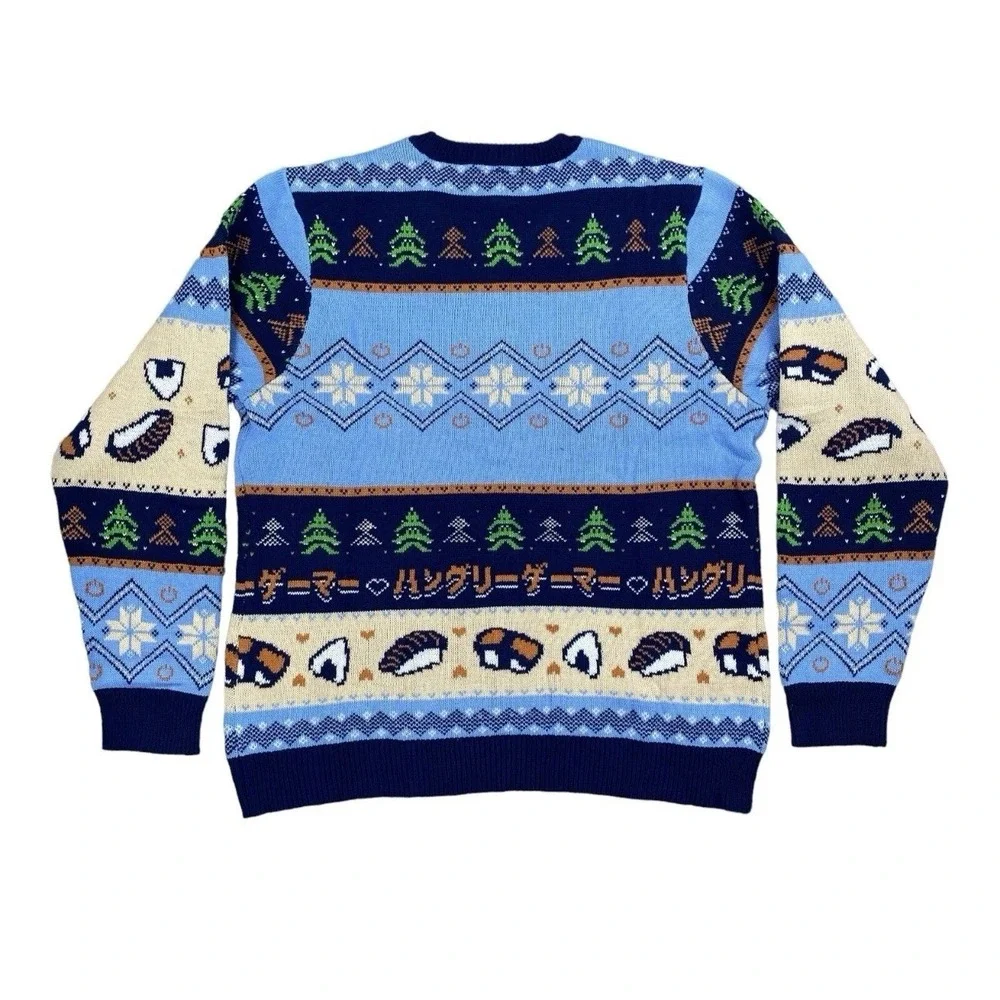Hunger Games Geeknet Ugly Holiday Sweater 2XL Blue Long Sleeves Crew‎ Neck NWT